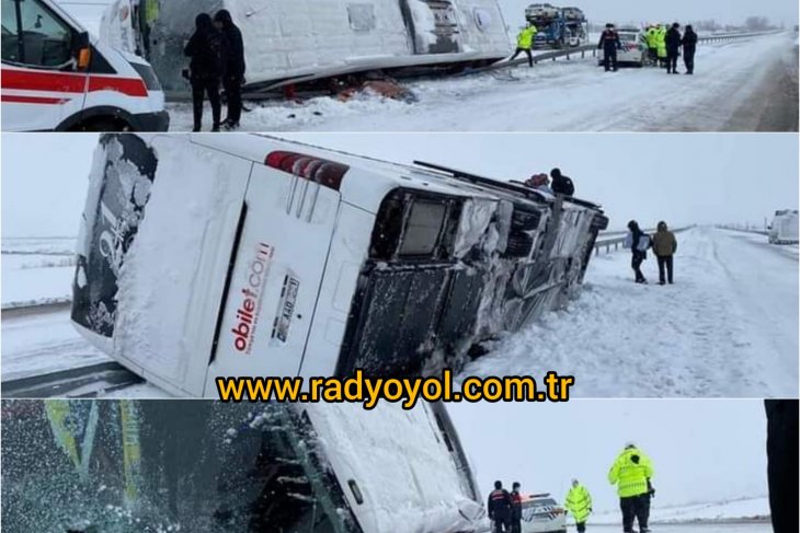 Aşırı Buzlanma Sonucu Kaza Meydana Geldi (RADYO YOL HABER)